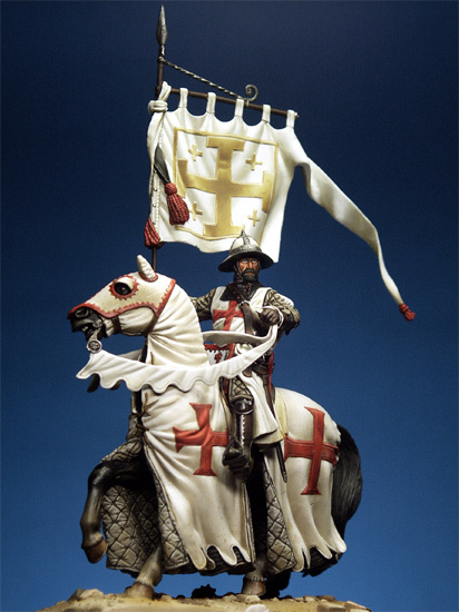 Vintage Collectible Figures - Figurka Kolekcjonerska Rycerza Templariusza 54 mm