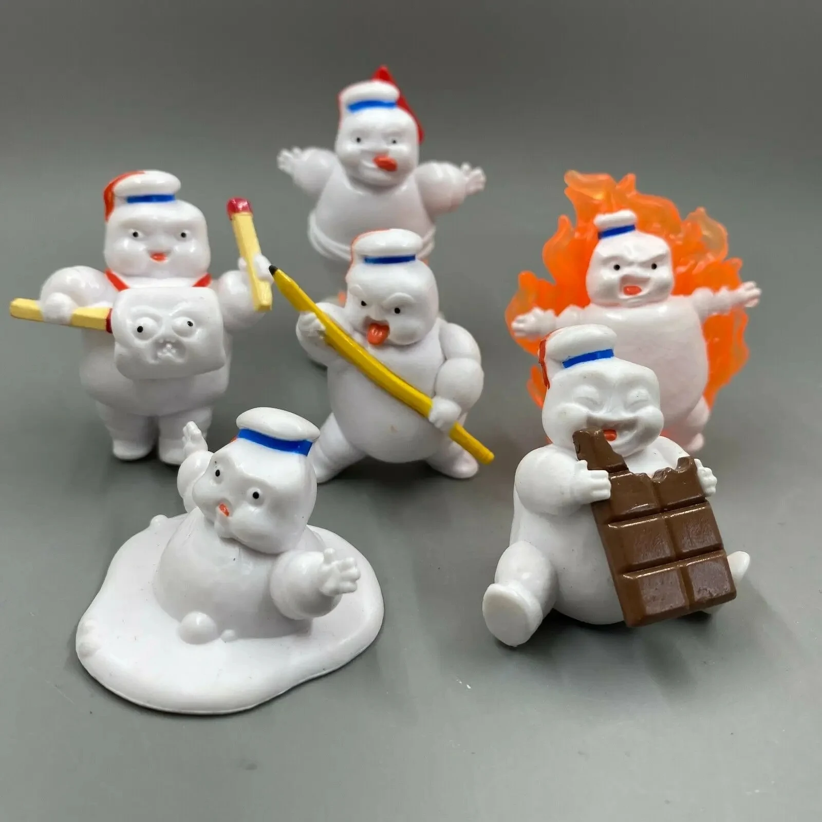 Vintage Collectible Figures - 6 sztuk śliczne Vintage Ghostbusters 3
