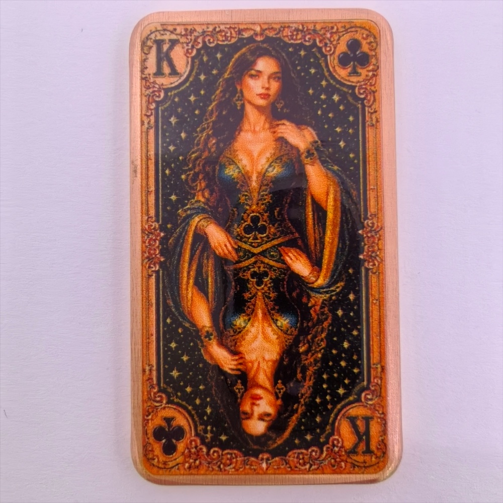 Vintage Collectible Playing Cards - 1 uncja miedzi próby .999, sztabka