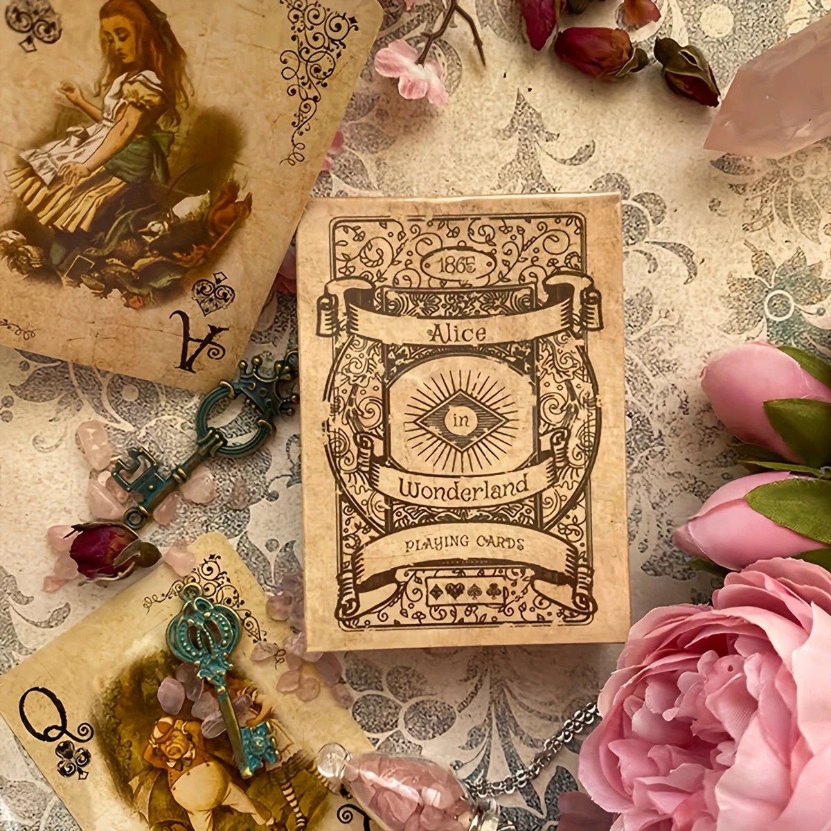Vintage Collectible Playing Cards - 54 SZT. Karty do Gry Alice