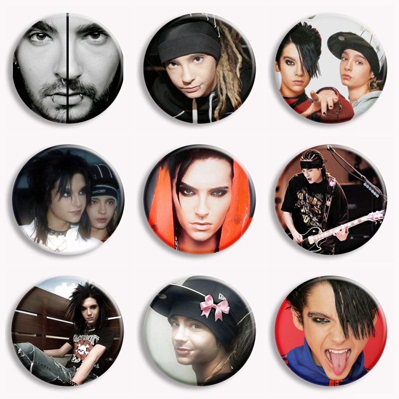 Vintage Collectible Buttons - Zespół rockowy Tokio Hotel Kaulitz Vintage
