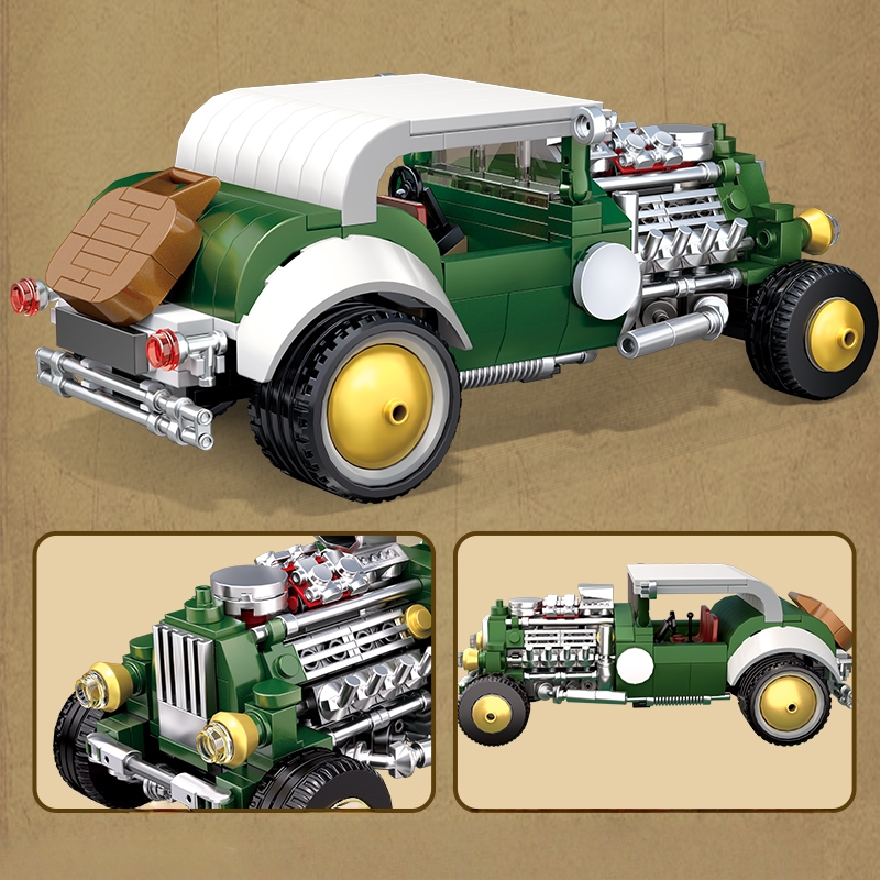 Zestaw klocków do budowy retro – Vintage Collectible Cars recenzja i cena