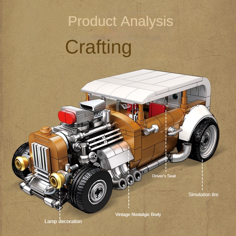 Zestaw klocków do budowy retro – Vintage Collectible Cars recenzja i cena