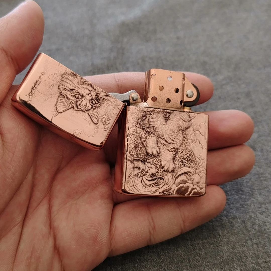 Czerwona miedziana zapalniczka – Vintage Collectible Lighters recenzja i cena