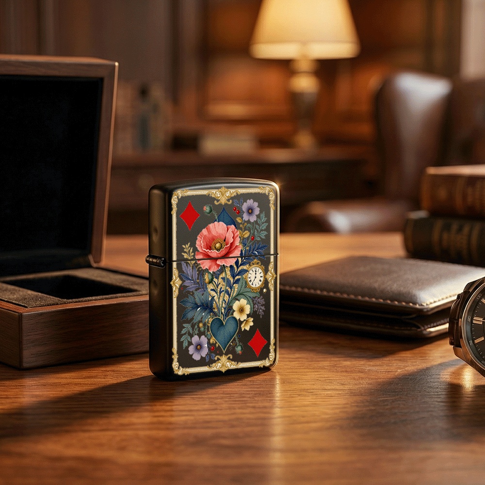Zapalniczka w stylu vintage z  – Vintage Collectible Playing Cards recenzja i cena