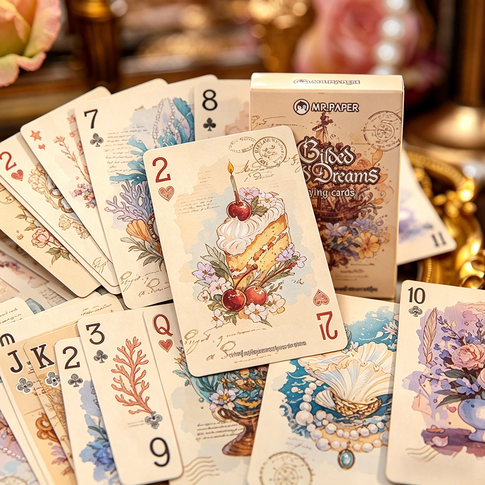 55 szt. Karty do gry w stylu v – Vintage Collectible Playing Cards recenzja i cena